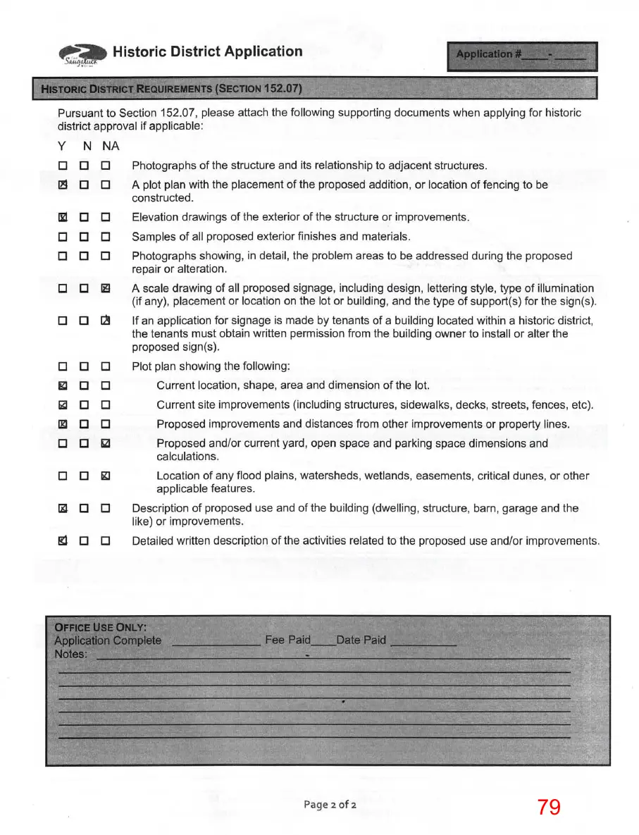 Page 79 of the packet, a scanned page