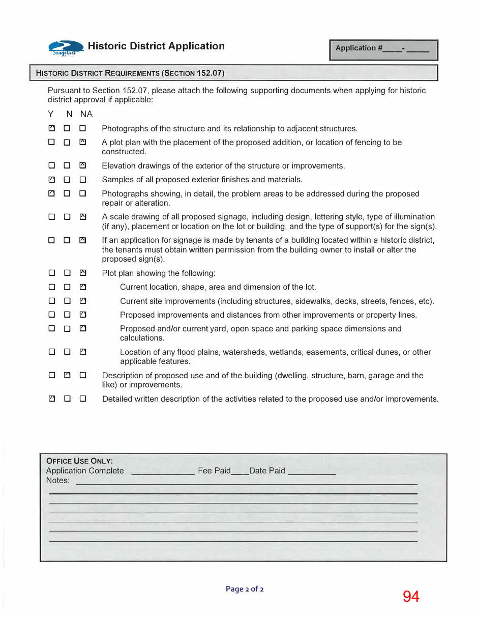 Page 94 of the packet; its text follows