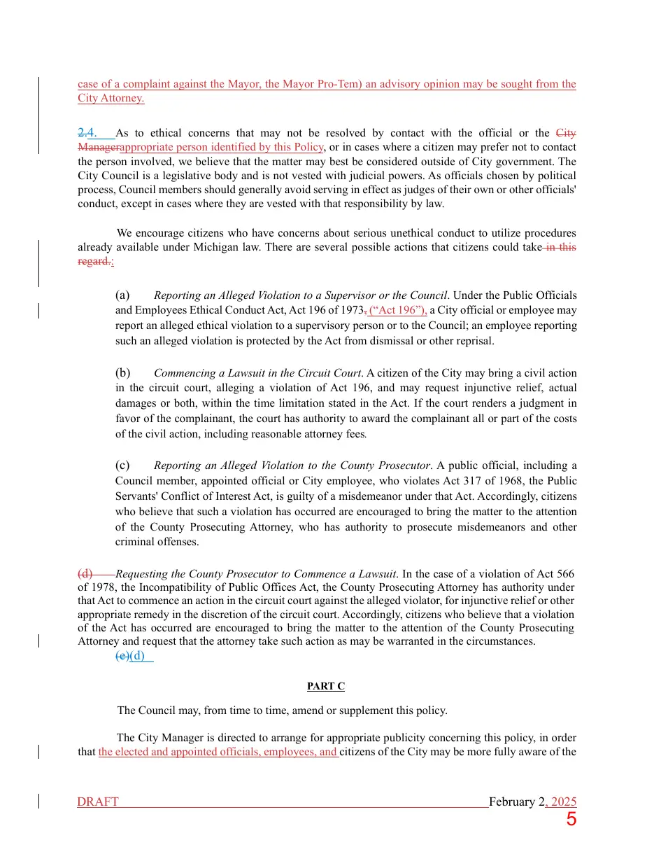 Page 5 of the packet; its text follows