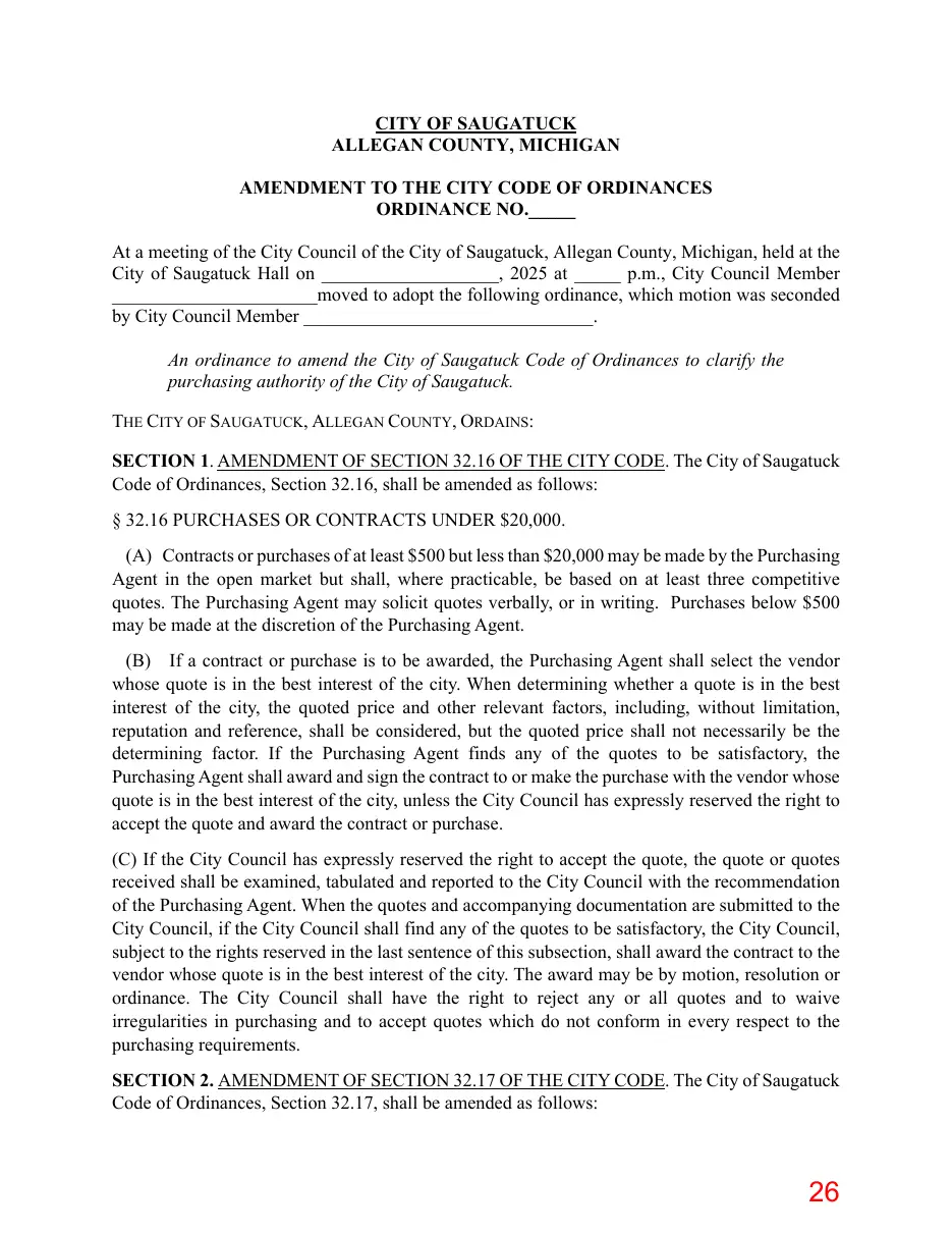 Page 26 of the packet; its text follows