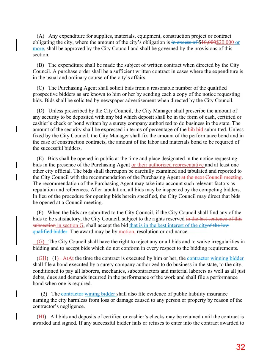Page 32 of the packet; its text follows