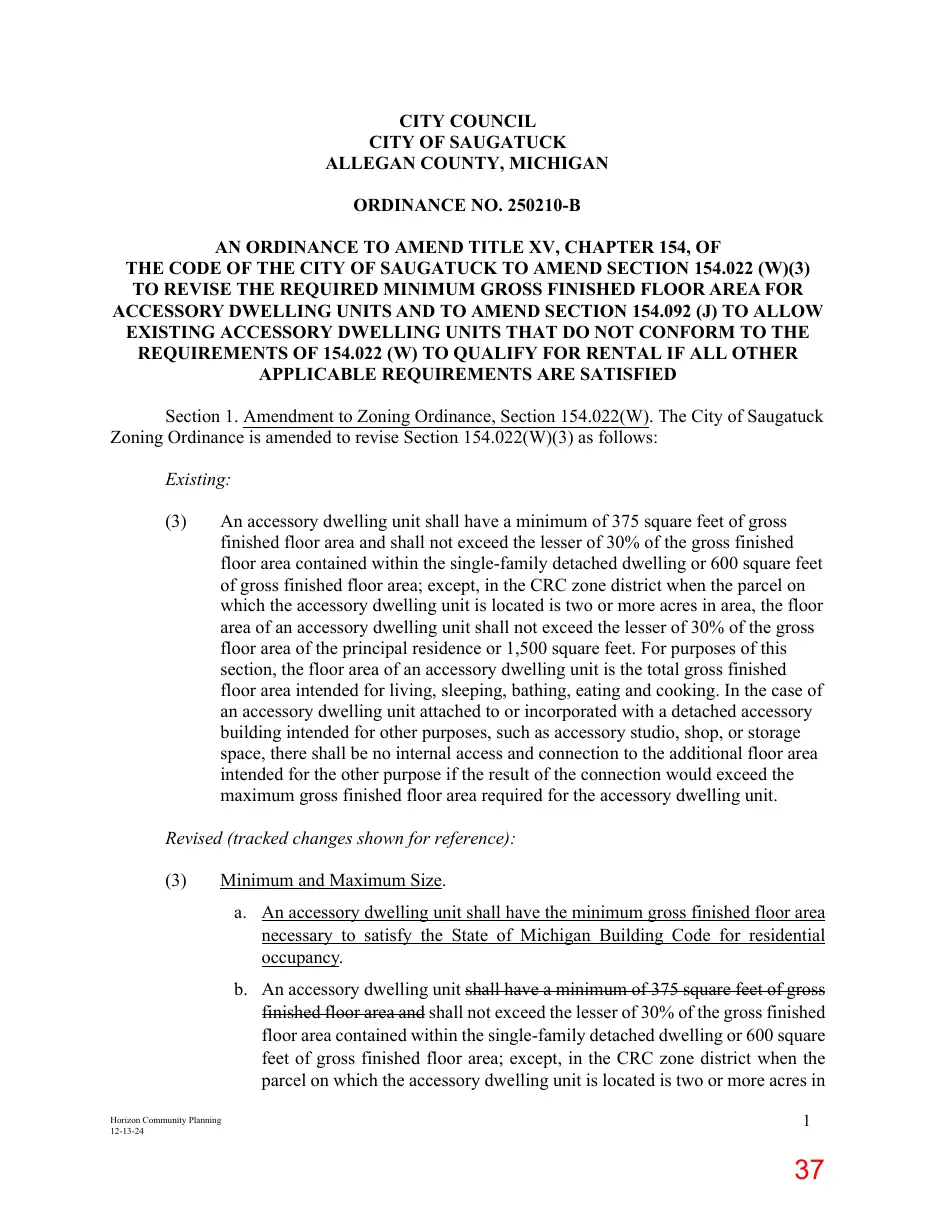 Page 37 of the packet; its text follows