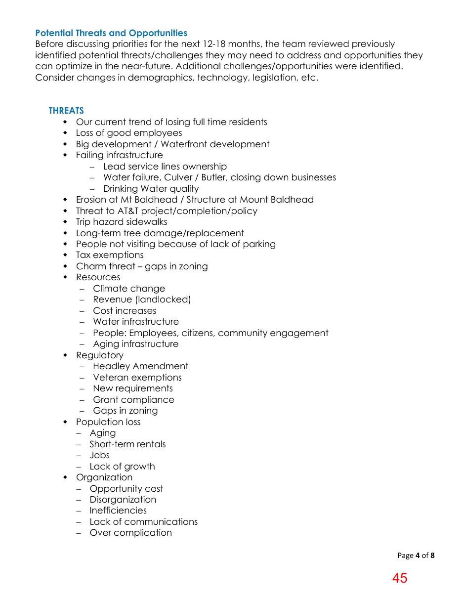 Page 45 of the packet; its text follows