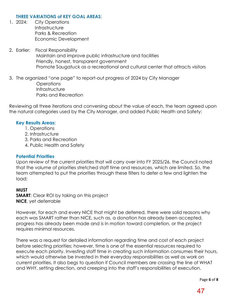Page 47 of the packet; its text follows