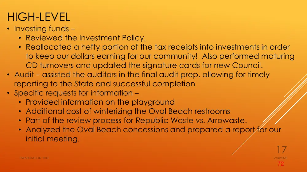 Page 72 of the packet; its text follows