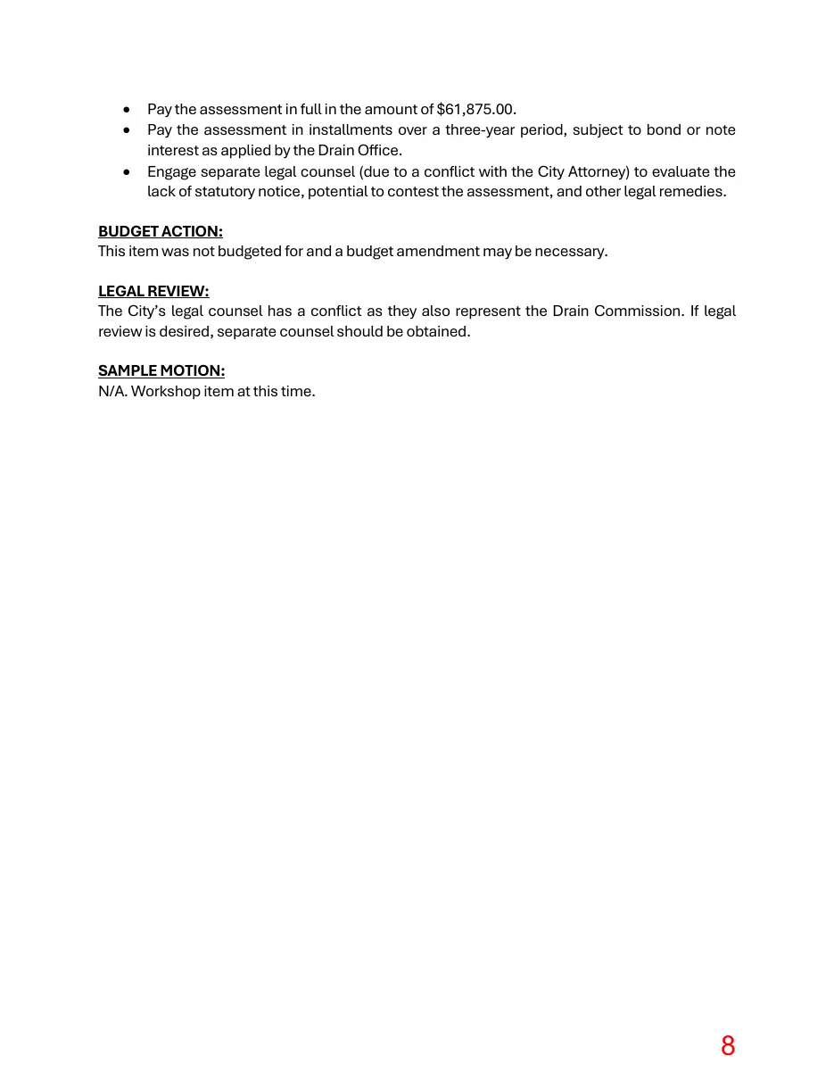 Page 8 of the packet; its text follows