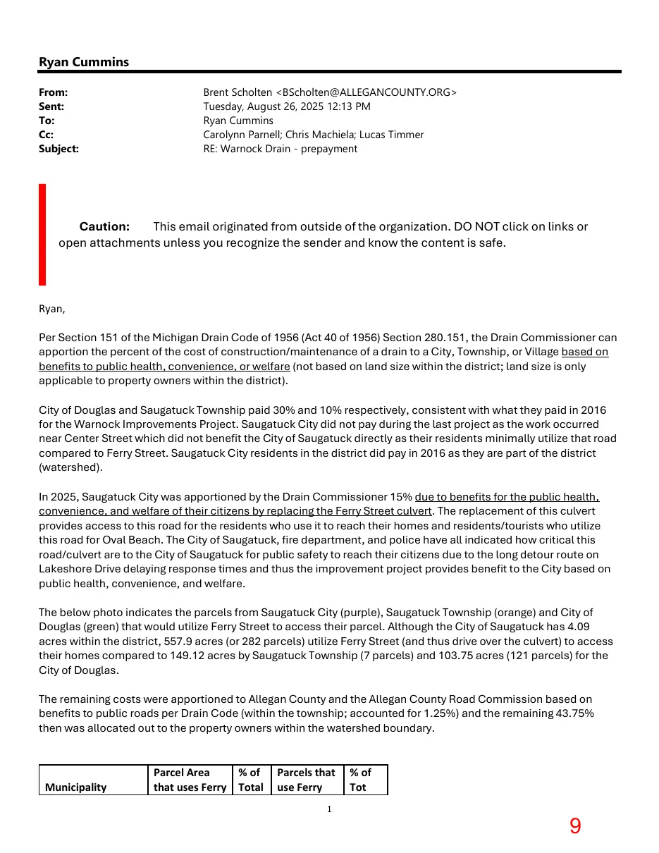 Page 9 of the packet; its text follows