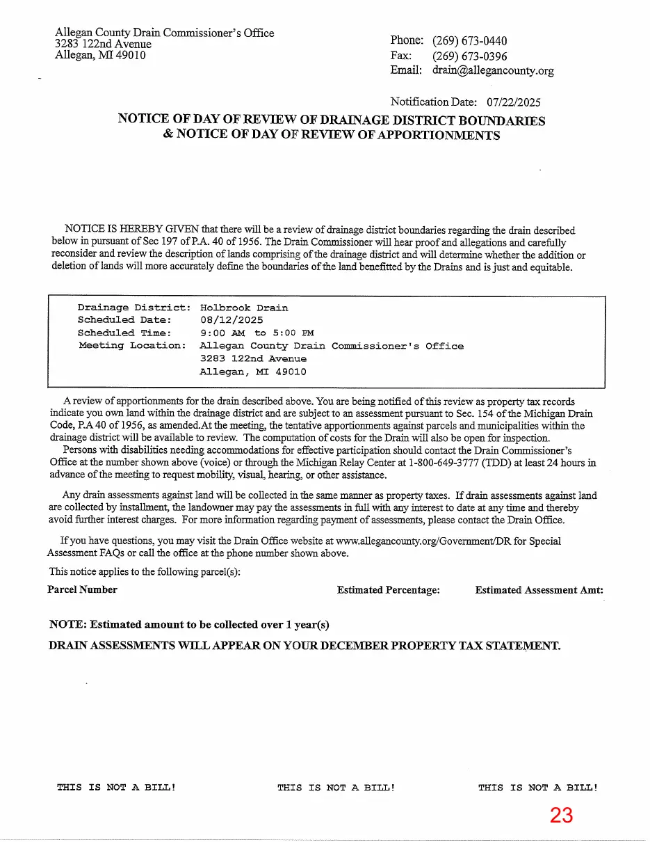 Page 23 of the packet, a scanned page