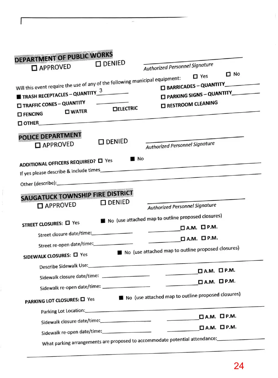 Page 24 of the packet, a scanned page