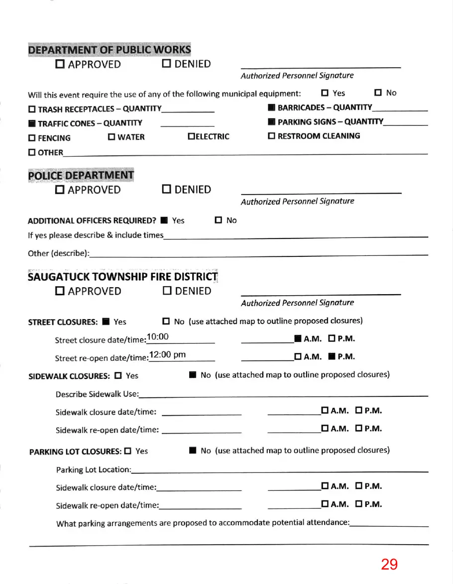 Page 29 of the packet, a scanned page