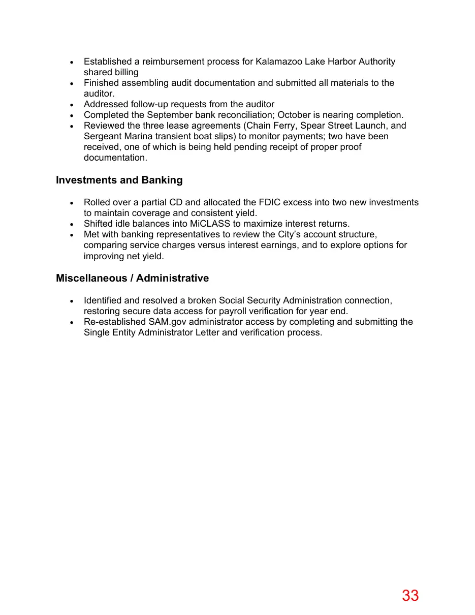 Page 33 of the packet; its text follows