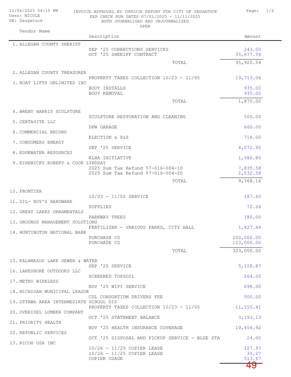 Page 49 of the packet; its text follows