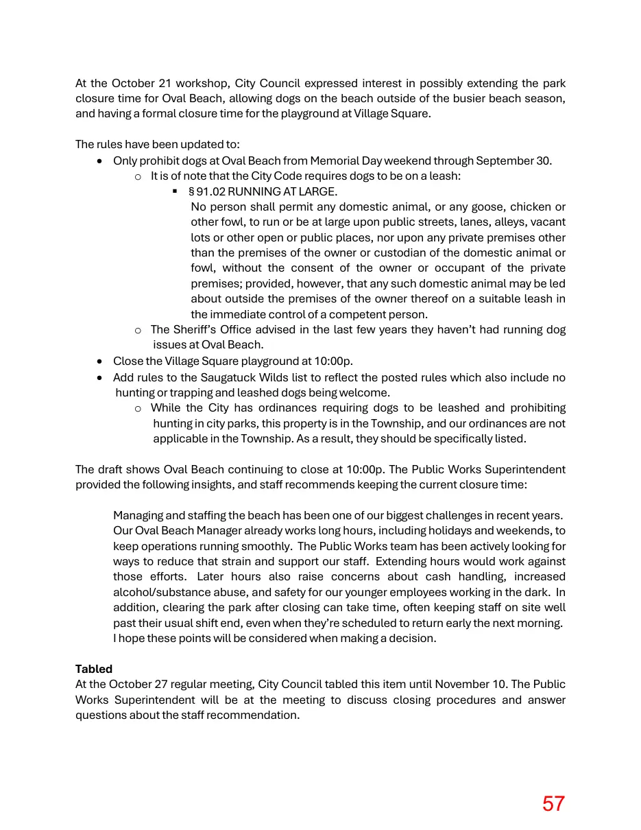 Page 57 of the packet; its text follows