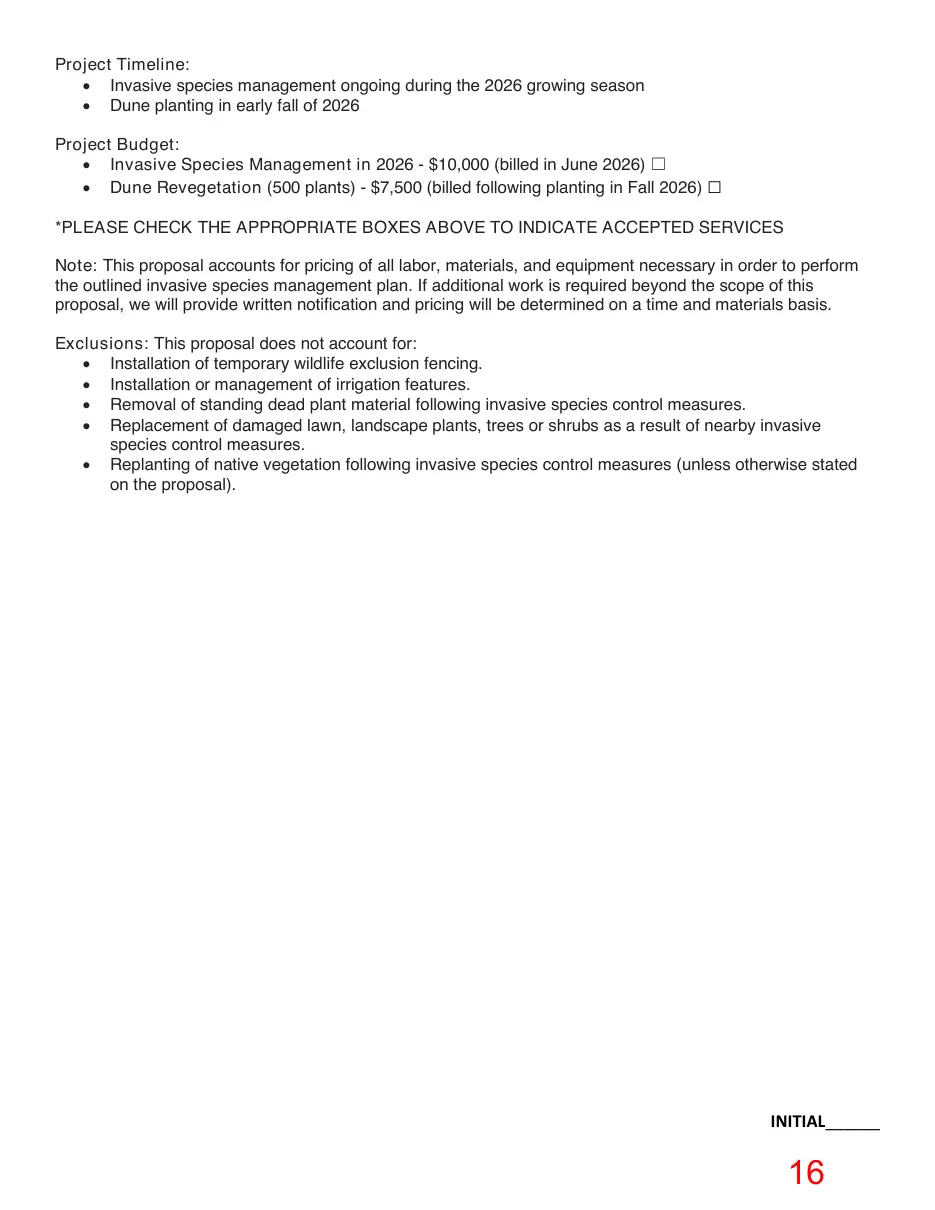 Page 16 of the packet; its text follows