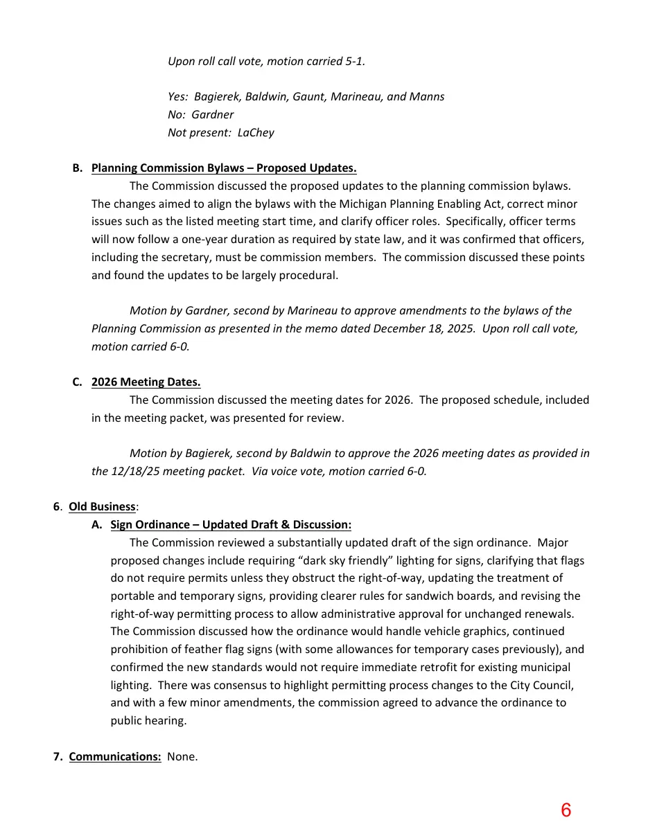 Page 6 of the packet; its text follows