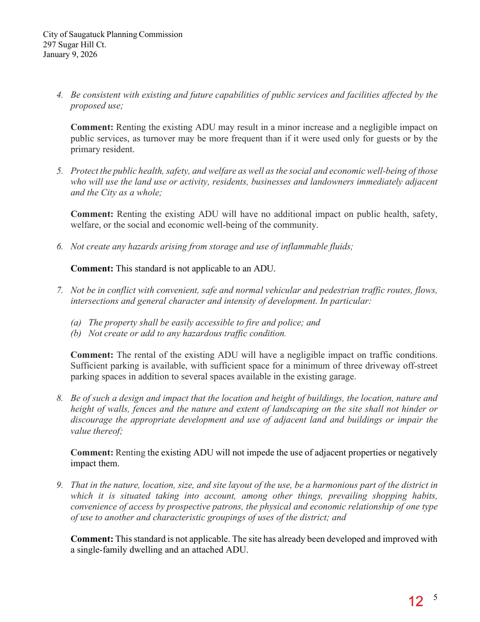 Page 12 of the packet; its text follows