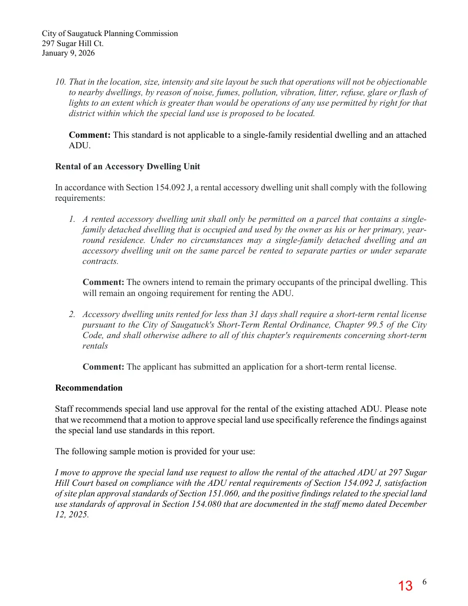 Page 13 of the packet; its text follows