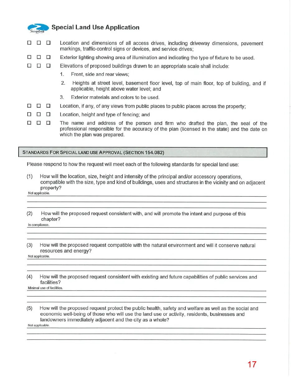 Page 17 of the packet, a scanned page