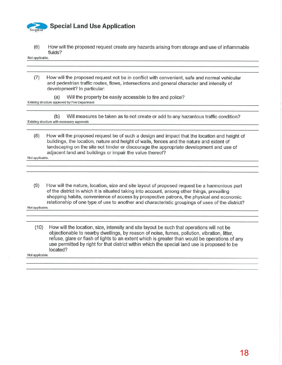 Page 18 of the packet, a scanned page