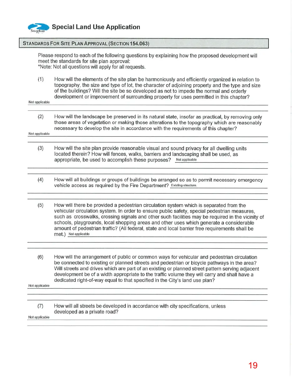 Page 19 of the packet, a scanned page