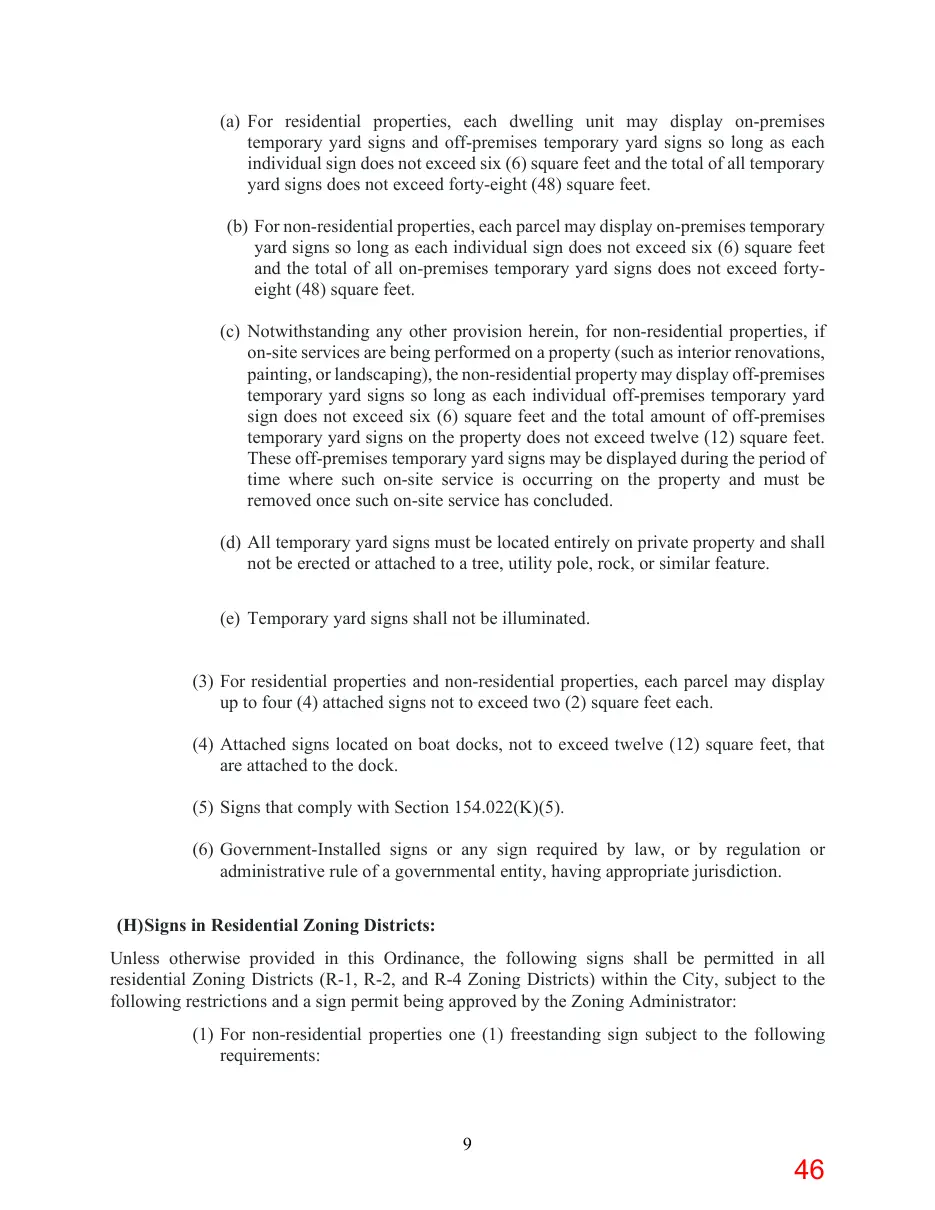 Page 46 of the packet; its text follows