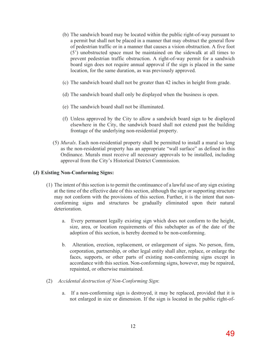 Page 49 of the packet; its text follows
