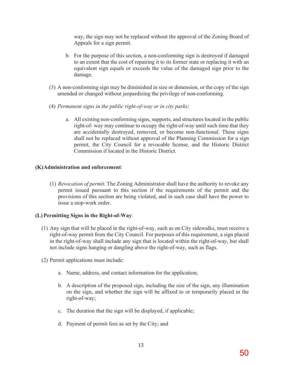 Page 50 of the packet; its text follows