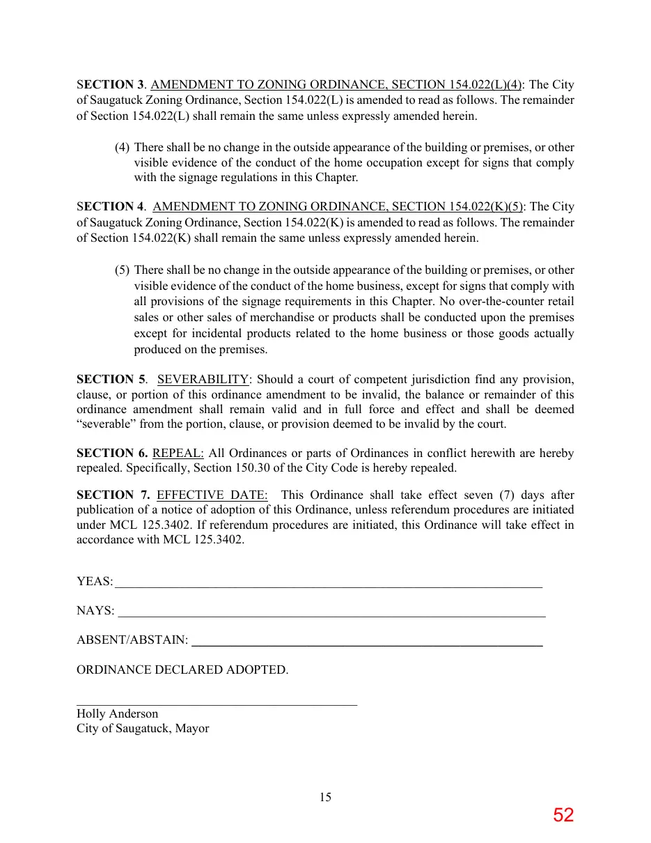 Page 52 of the packet; its text follows