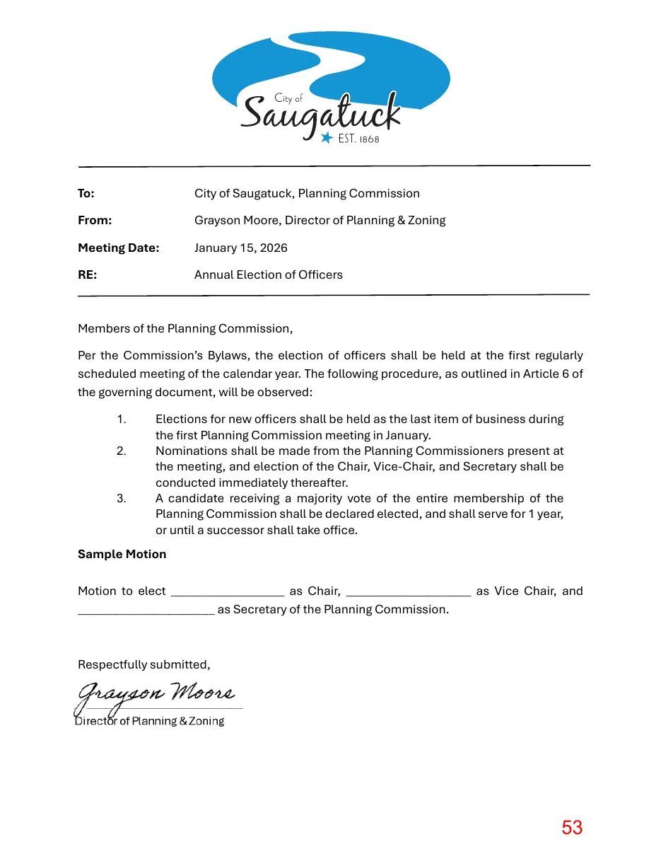 Page 53 of the packet; its text follows