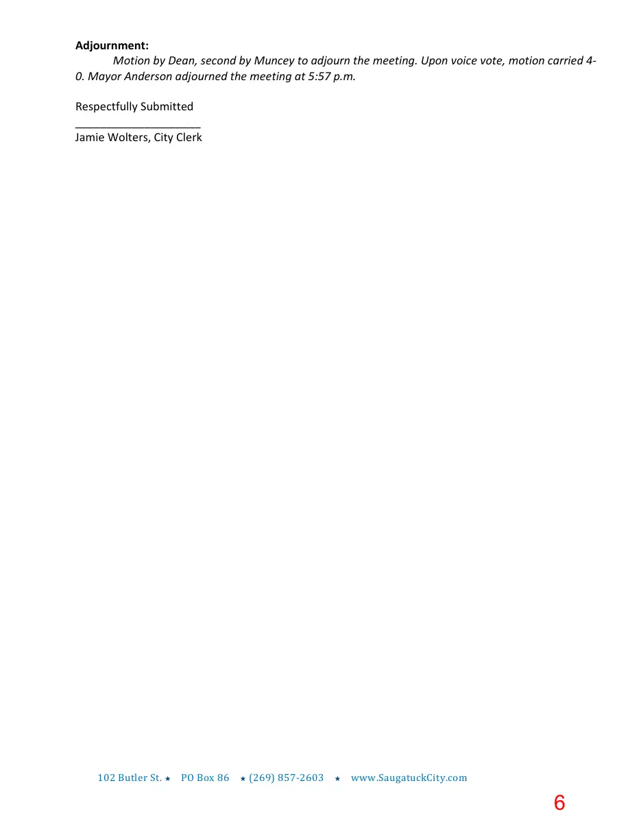 Page 6 of the packet; its text follows