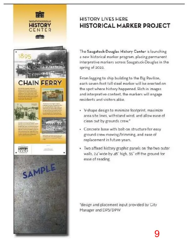 Page 9 of the packet, a scanned page