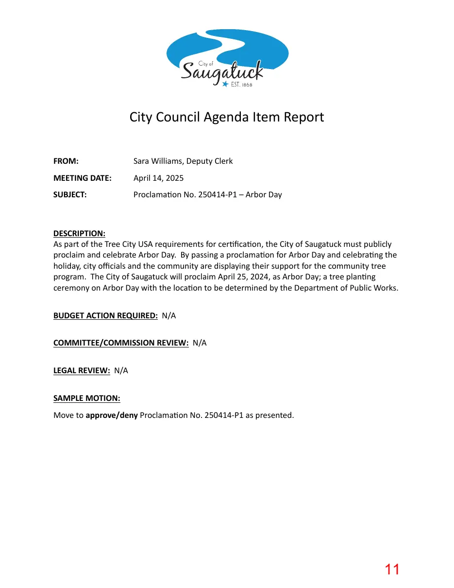 Page 11 of the packet; its text follows