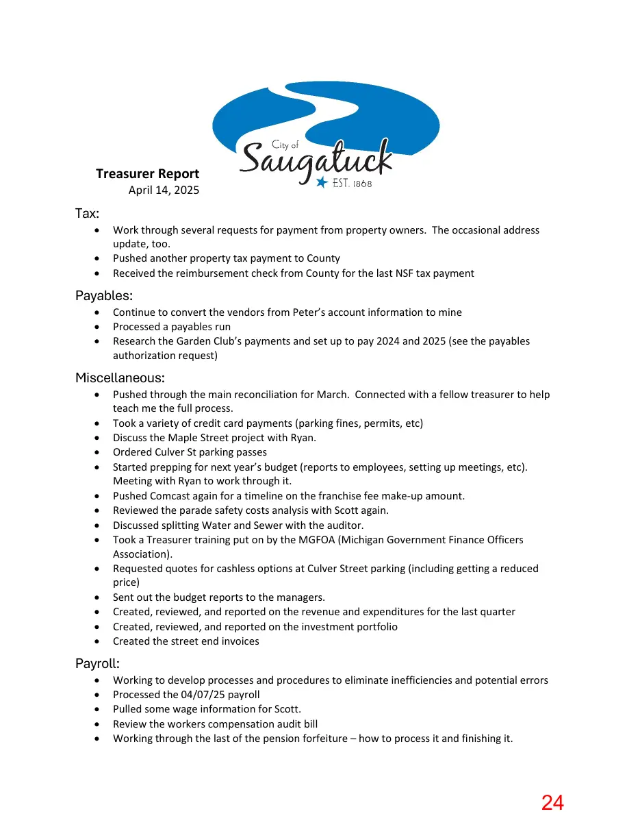 Page 24 of the packet; its text follows