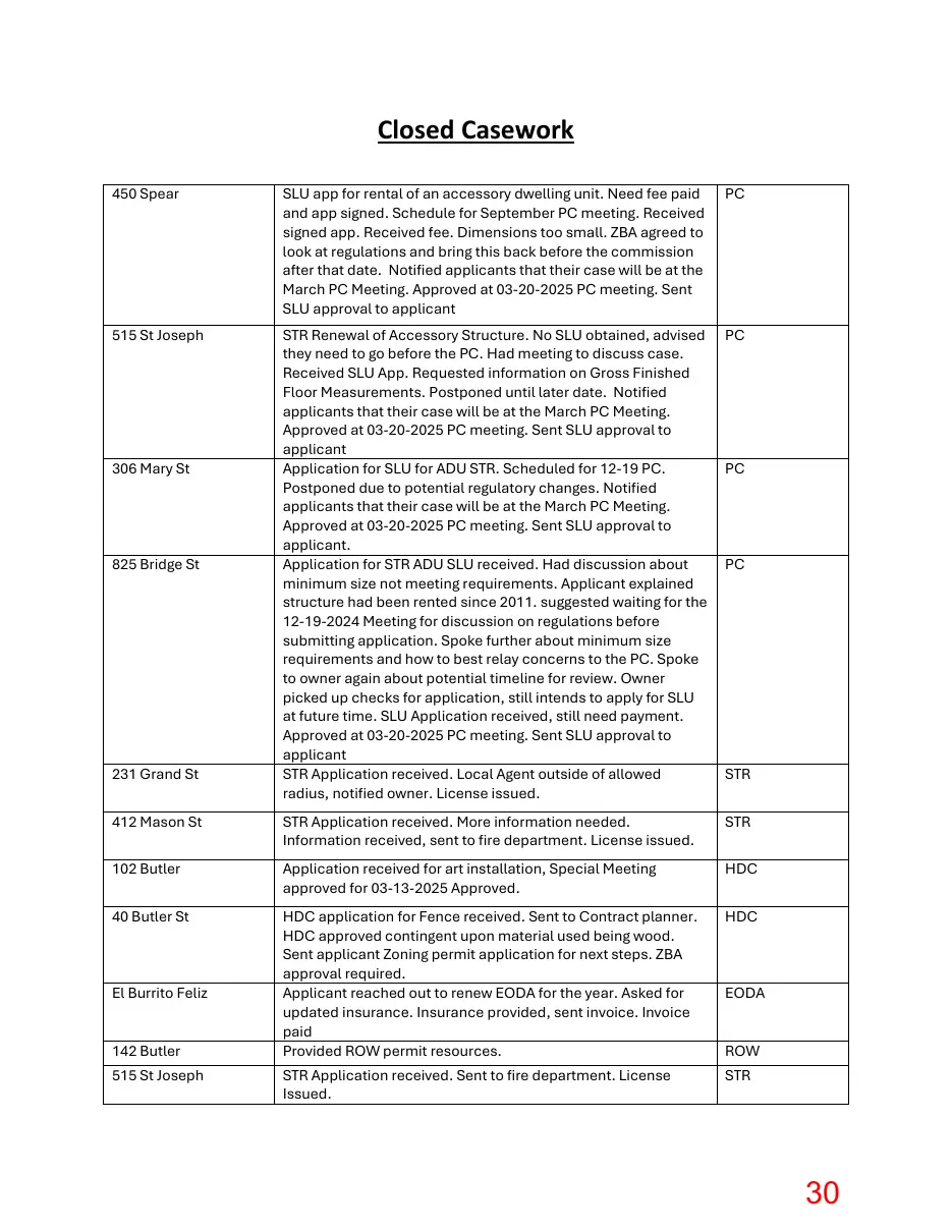 Page 30 of the packet; its text follows