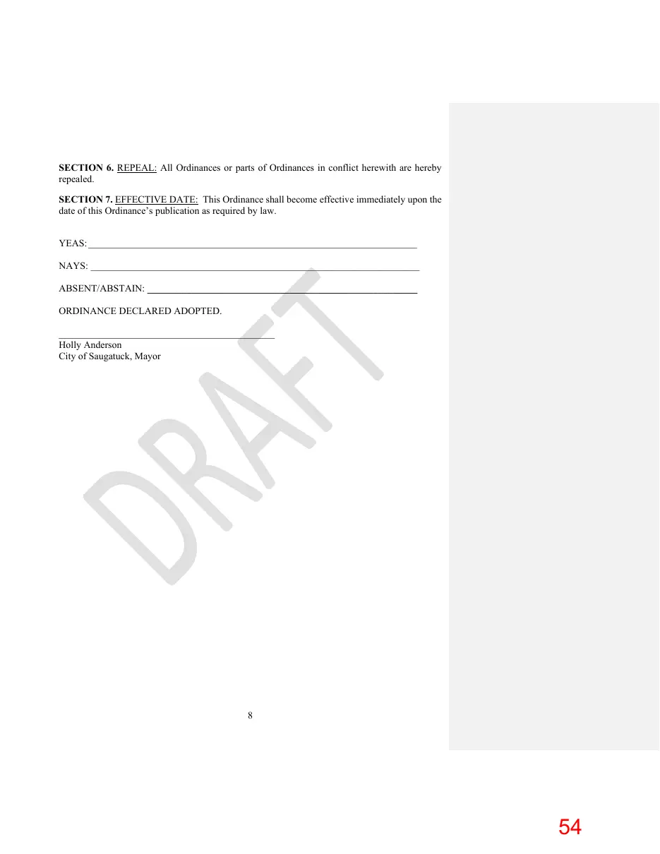 Page 54 of the packet; its text follows