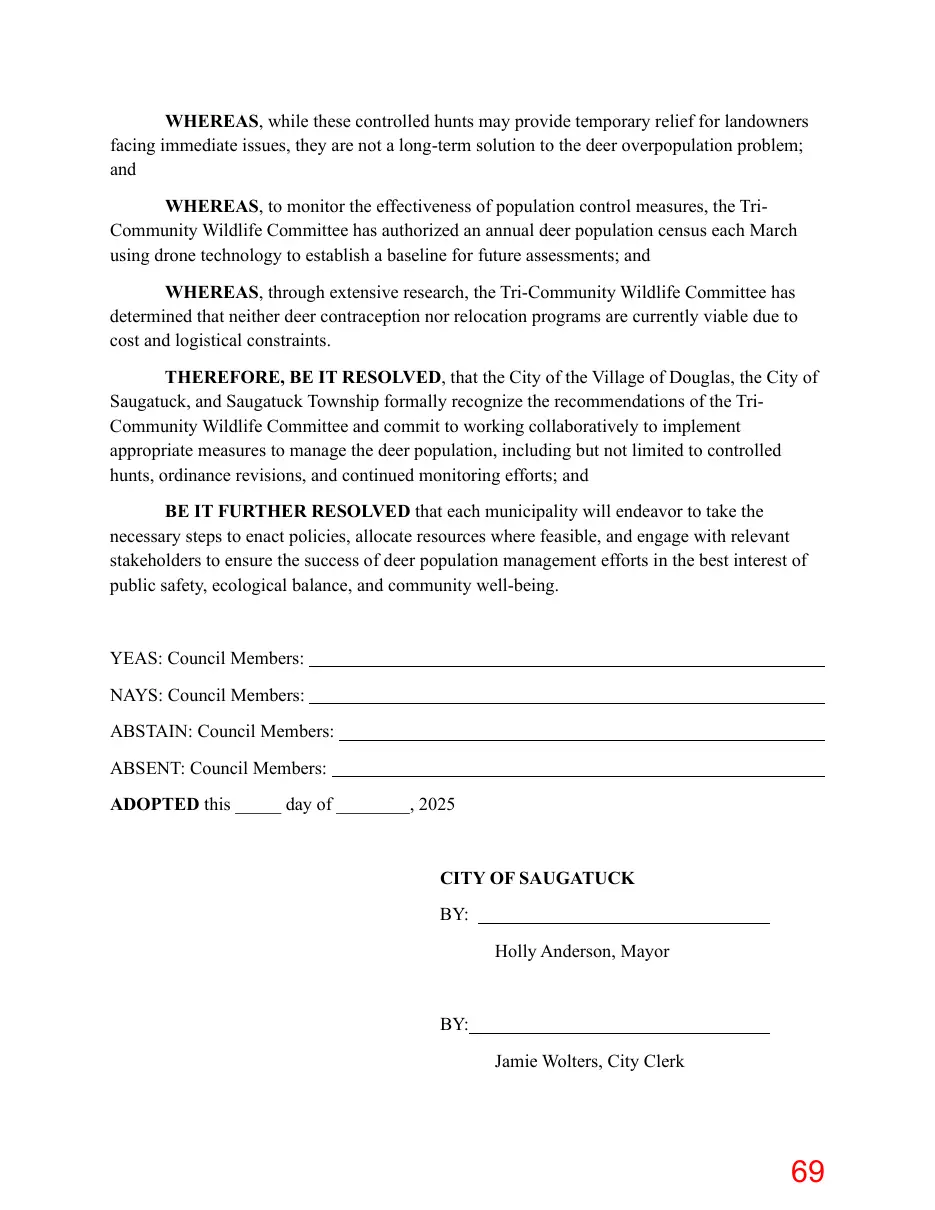 Page 69 of the packet; its text follows