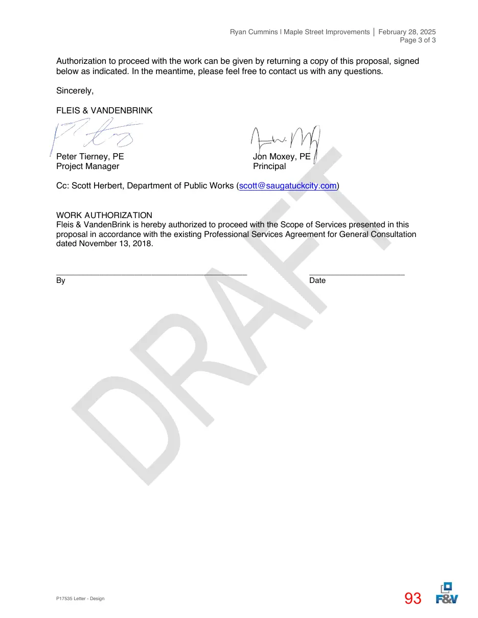 Page 93 of the packet; its text follows