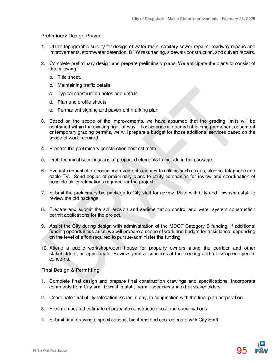 Page 95 of the packet; its text follows