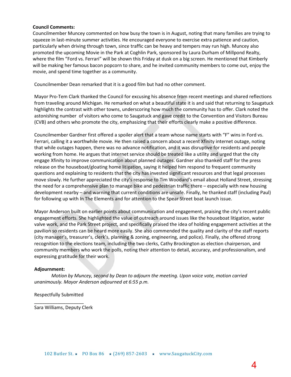 Page 4 of the packet; its text follows