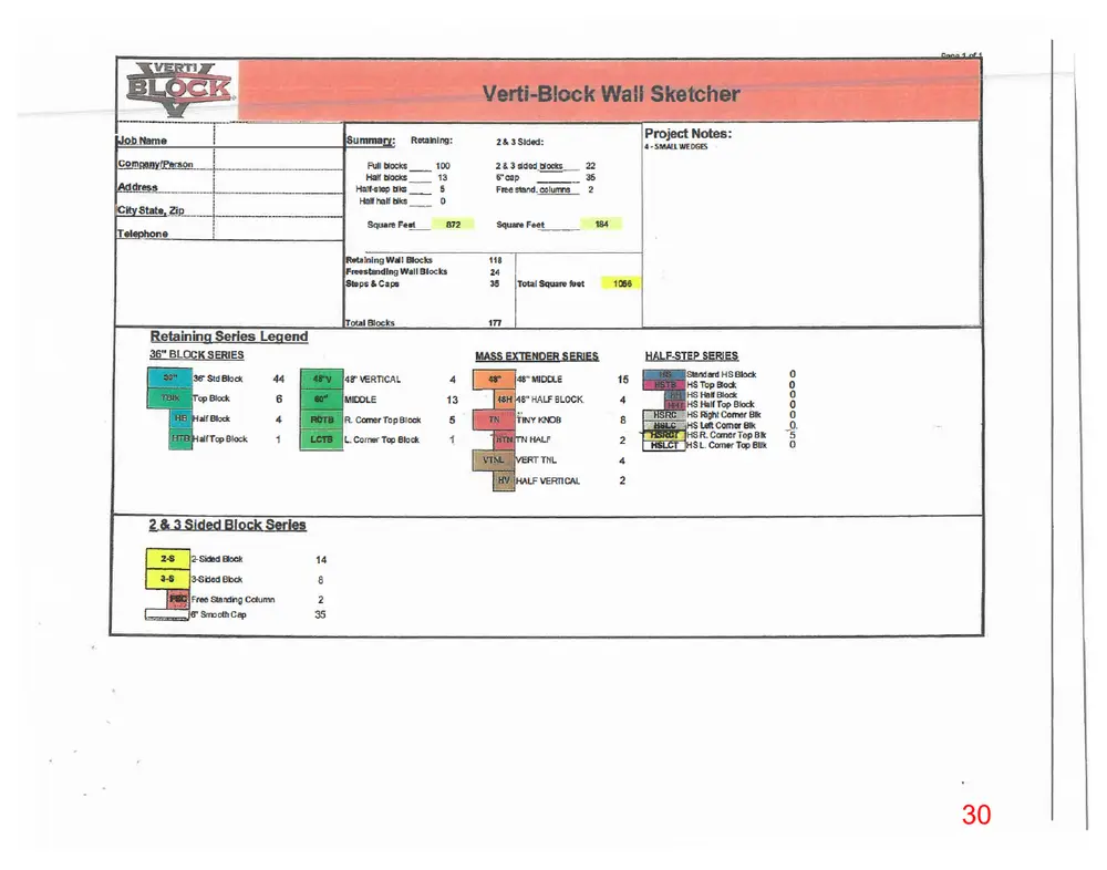 Page 30 of the packet, a scanned page