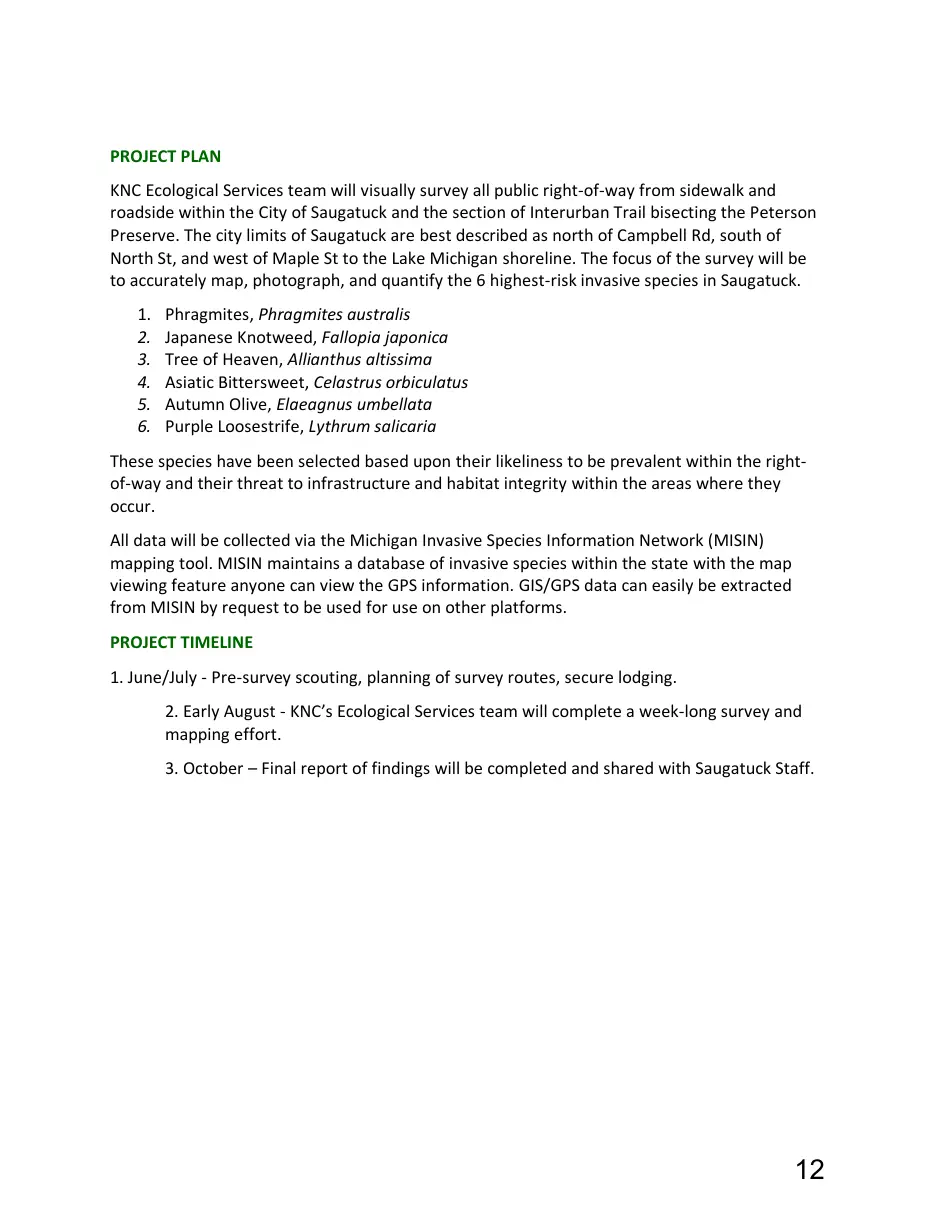 Page 12 of the packet; its text follows