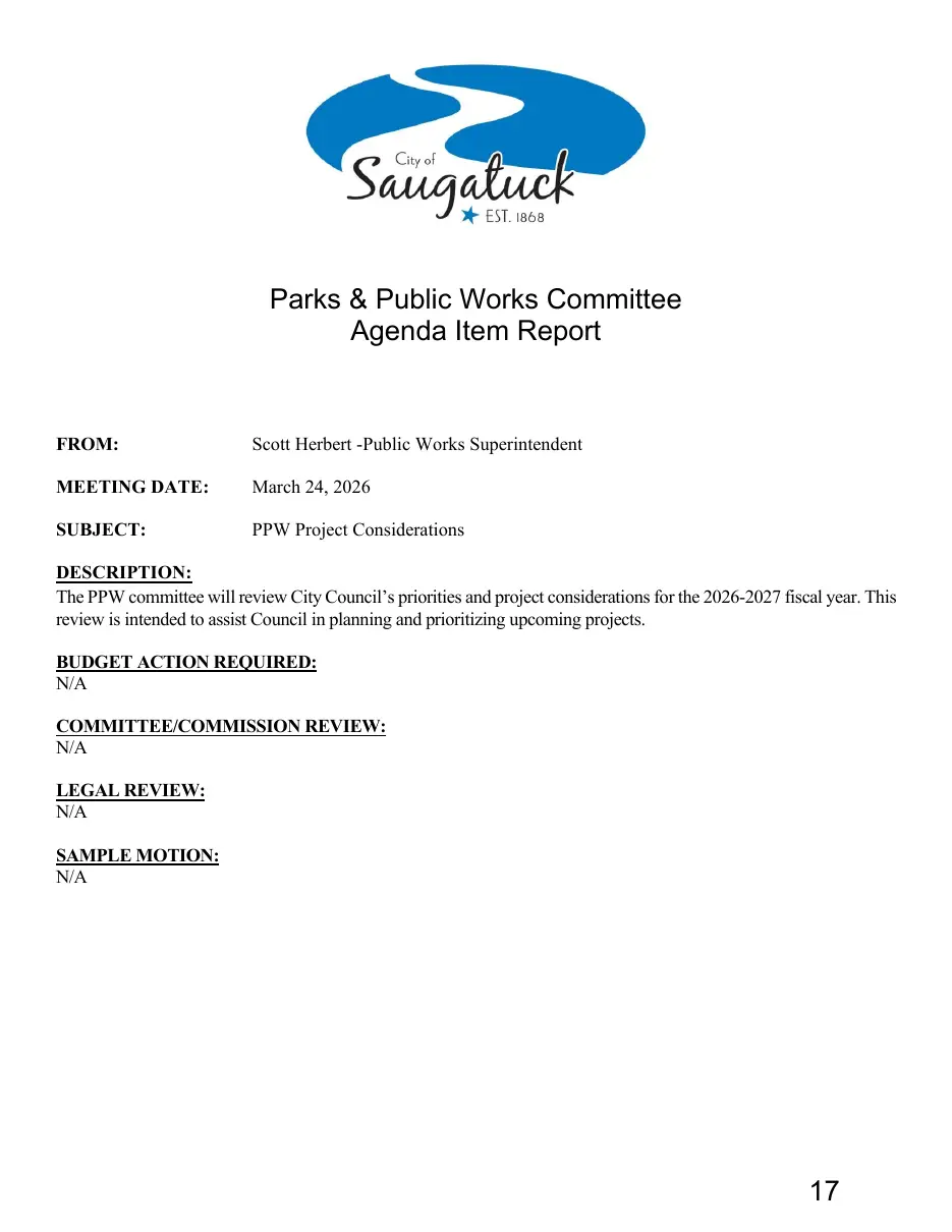 Page 17 of the packet; its text follows