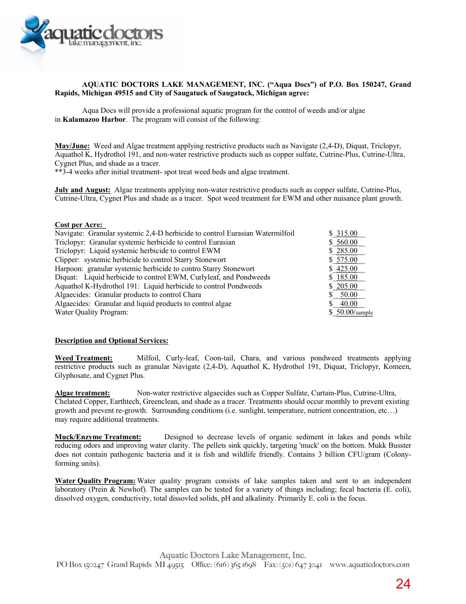 Page 24 of the packet; its text follows