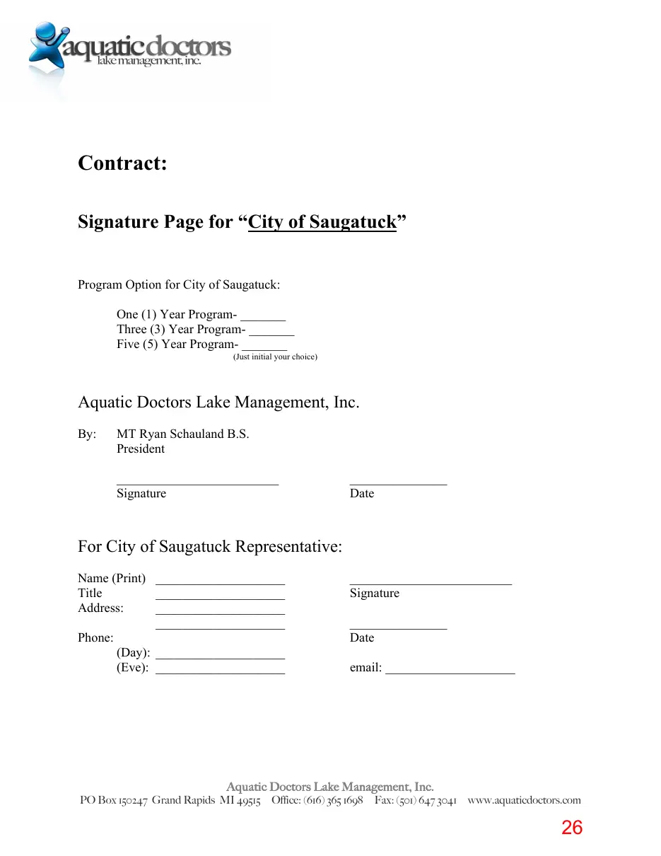 Page 26 of the packet; its text follows