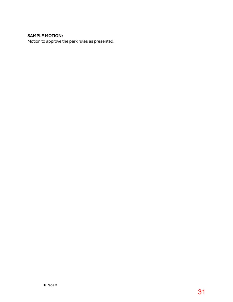 Page 31 of the packet; its text follows