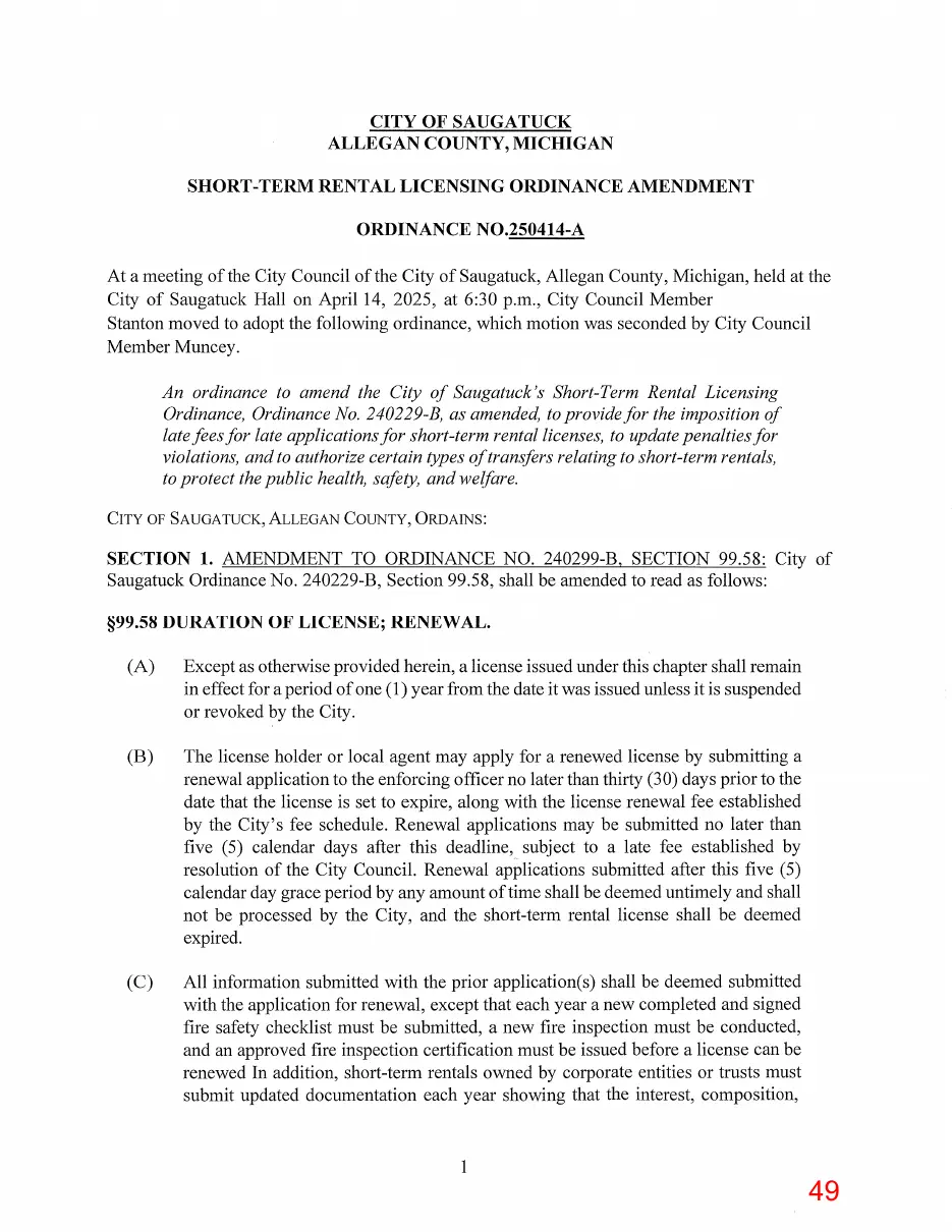 Page 49 of the packet, a scanned page