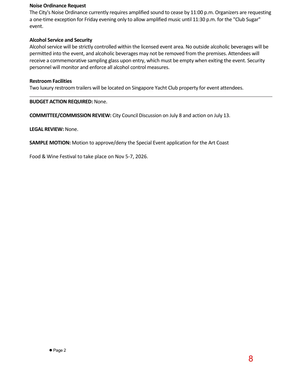 Page 8 of the packet; its text follows