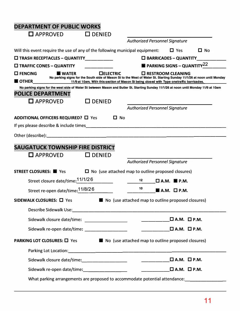 Page 11 of the packet; its text follows