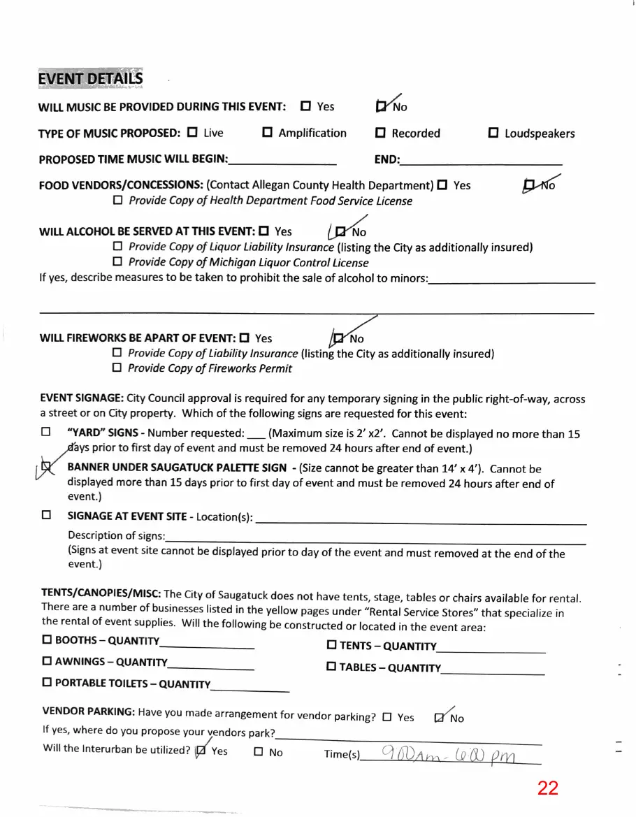 Page 22 of the packet; its text follows