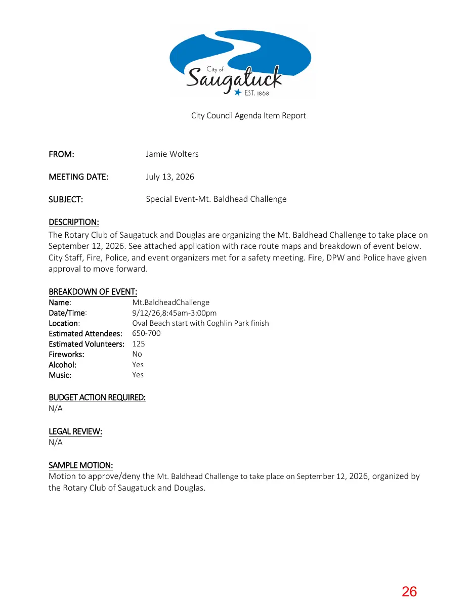 Page 26 of the packet; its text follows